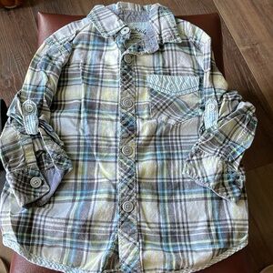 Osk Kosh b gosh plaid shirt 2T